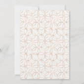 Elegante zomertuin bloemenbruiloft uitnodiging (Achterkant)