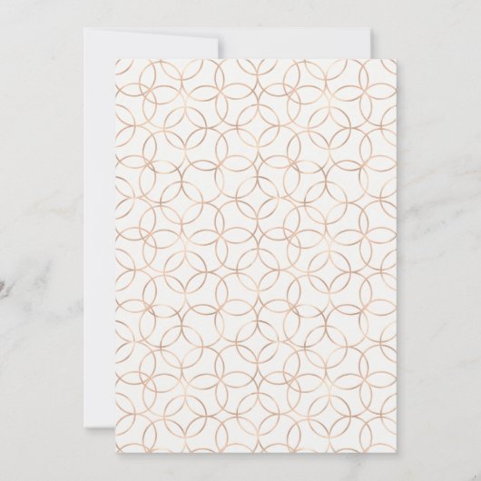 Elegante zomertuin bloemenbruiloft uitnodiging (Achterkant)