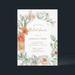 Elegante zomertuin bloemig Vrijgezellenfeest uitno Kaart<br><div class="desc">Ons "Elegant Summer Garden" collectie heeft weelderige waterverf zomerbloemen in oranje en roze tinten gecombineerd met een elegant script. Producten die in dit collectie worden weergegeven, zijn voor elke gelegenheid beschikbaar. Als u aangepaste eisen voor kleur of andere producten hebt, neem dan gerust contact met mij op via de winkel...</div>