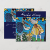 ELEGANTE ZOMERTUINPARTY KAART (Voorkant / Achterkant)