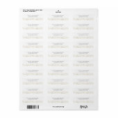 Elegante zomerweide wilde bloemen bruiloft etiket (Full Sheet)
