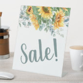 Elegante Zonnebloem Bloemen Verkoop Bedrijf Reclamebord Met Voetstuk (Insitu)
