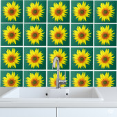 Elegante Zonnebloem (Bloemstuk op groot formaat) S Tegeltje
