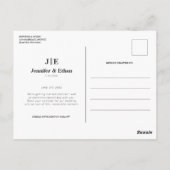 Elegante Zonnebloem Botanische Foto Bewaar de datu Briefkaart (Achterkant)