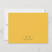 Elegante Zonnebloem bruiloft RSVP behuizing Kaart (Achterkant)