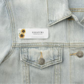 Elegante Zonnebloem Eucalyptus Bloemist Naamplaatje (In situ)