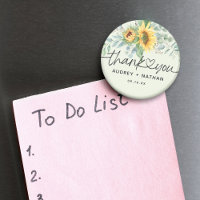 Elegante Zonnebloem Eucalyptus Dankjewel Trouwdag