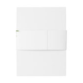 Elegante Zonnebloem Eucalyptus Waterverf Bruiloft Uitnodigingen Wikkel (Achterkant Voorbeeld)