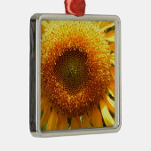 Elegante zonnebloem foto metalen ornament (Rechts)