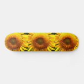 Elegante zonnebloem foto skateboard (Horizontaal)