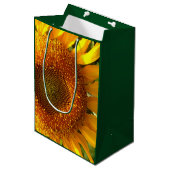 Elegante zonnebloem gele bloem bloem glower medium cadeauzakje (Voorkant Gekanteld)