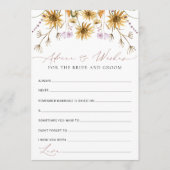 Elegante Zonnebloem Huwelijksadvieskaart Advieskaart (Voorkant)