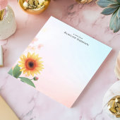 Elegante Zonnebloem Persoonlijk Notitieblok