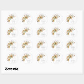 Elegante zonnebloem Sticker (Vel)