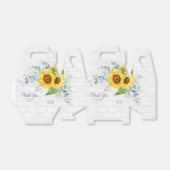 Elegante Zonnebloem Wall Brick Bloemen Verjaardag Bedankdoosjes (Uitgevouwen)