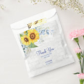 Elegante Zonnebloem Wall Brick Bloemen Verjaardag Bedankzakje (Gezegeld)