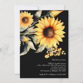 Elegante Zonnebloemen 50ste bruiloft Jubileum Kaart (Voorkant)