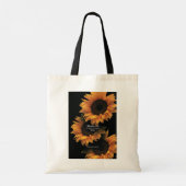 Elegante Zonnebloemen Afbeelding Canvas tas (Achterkant)