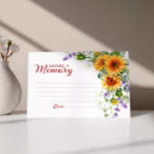 Elegante Zonnebloemen Begrafenis Deel een Memory K RSVP Kaartje