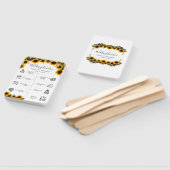 Elegante zonnebloemen boeket bruiloft programma handwaaier (Niet-gemonteerd)