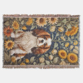 Elegante zonnebloemen Cavalier King Charles Spanie Deken (Voorkant)