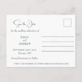 Elegante zonnebloemen en Waterverf groen Uitnodiging Briefkaart (Achterkant)