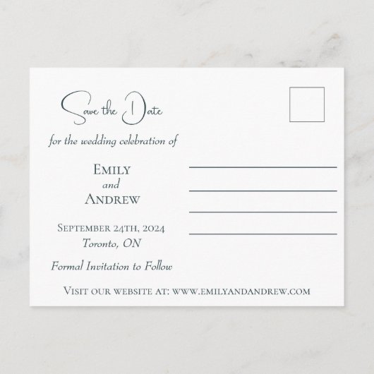 Elegante zonnebloemen en Waterverf groen Uitnodiging Briefkaart (Achterkant)