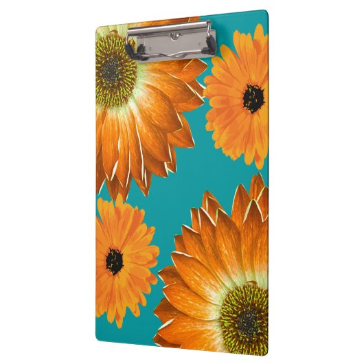 Elegante zonnebloemen klembord (Links)