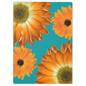 Elegante zonnebloemen klembord (Achterkant)