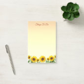 Elegante zonnebloemen post-it® notes (Kantoor)