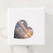 Elegante Zonsondergang aan de Oceaan, Bruids-Showe Bedankjes Labels (In situ)