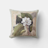 Elegante zuidelijke Belle Magnolia Blossom Kussen (Voorkant)