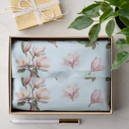 Elegante zuidelijke magnolia bloemen tissuepapier