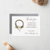 Elegante zuidelijke uitvaart sympathie dank u kaar notitiekaartje (Voorkant / Achterkant in situ)