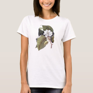 Elegante Zuidelijke Witte Magnolia Bloem T-shirt