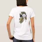 Elegante Zuidelijke Witte Magnolia Bloem T-shirt (Achterkant)