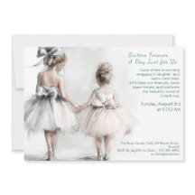 Elegante zus-dag brunchuitnodiging – Pastel kunst