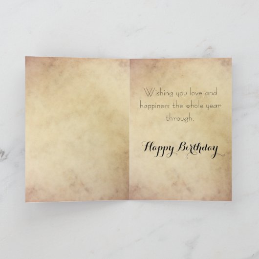  Elegante Zuster Verjaardag Kaart (Binnen)