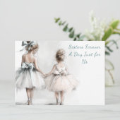 Elegante Zusterdag Brunch Uitnodiging – Pastel Kun (Staand voorkant)