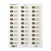 Elegante Zwaan Aangepaste Retouradreslabels Etiket (Full Sheet)