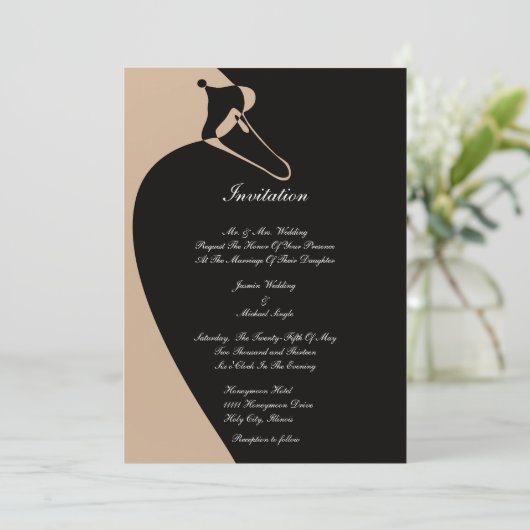 Elegante Zwaan Kaart (Staand voorkant)