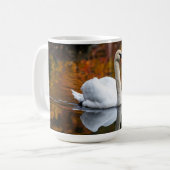 Elegante Zwaan Koffiemok (Voorkant links)