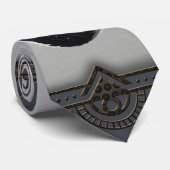 Elegante zwanen die samen een hart vormen. stropdas (Opgerold)