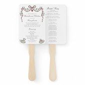 Elegante Zwanen Huwelijksplechtigheid Programma Wa Handwaaier