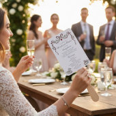 Elegante Zwanen Huwelijksplechtigheid Programma Wa Handwaaier