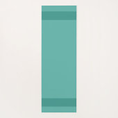 Elegante zwanen & monogram op teal yogamat (Achterkant)