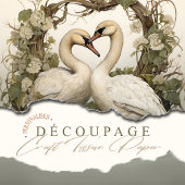 Elegante zwanen  Victoriaans Boho Tissuepapier