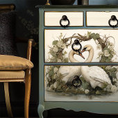 Elegante zwanen  Victoriaans Boho Tissuepapier