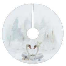 Elegante zwanen Waterverf boomrok