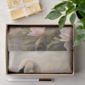 Elegante Zwanenmeer Roze Water Lily Floral Tissuepapier (Geschenk)